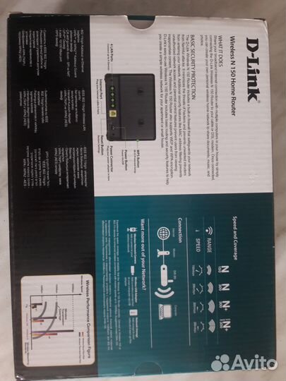 Wi-Fi роутер D-link DIR-300 в упаковке