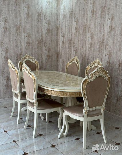Стол и стулья новые Обеденный Раскладной Кухонный