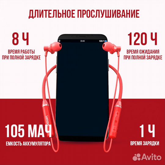 Беспроводные наушники Lenovo HE05X