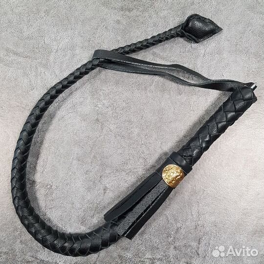 Нагайка казачья с Гербом (кожа) 80см