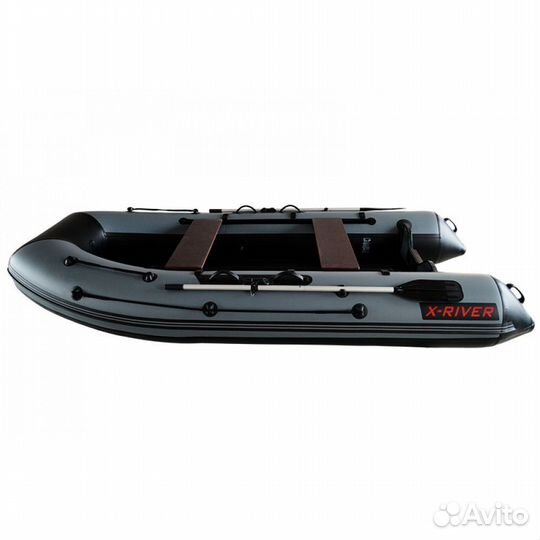 Лодка пвх X-River Agent 360 нднд темно-серая