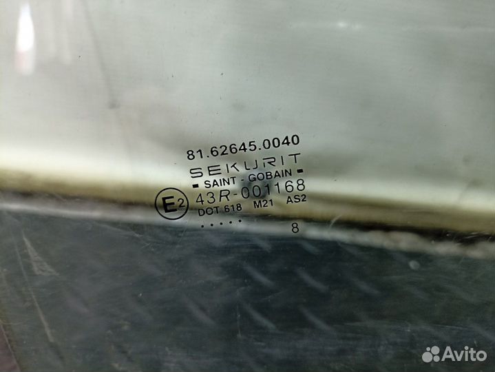 Стекло двери правой Man TGA, Man TGL, Man TGM