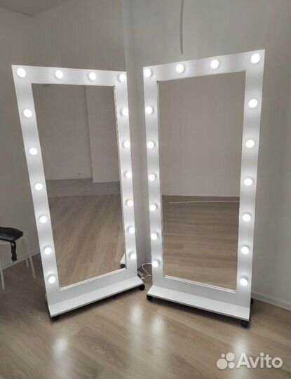 Гримерные зеркала с лампами