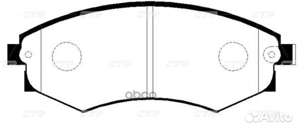 Ckks-1 Колодки тормозные дисковые перед G