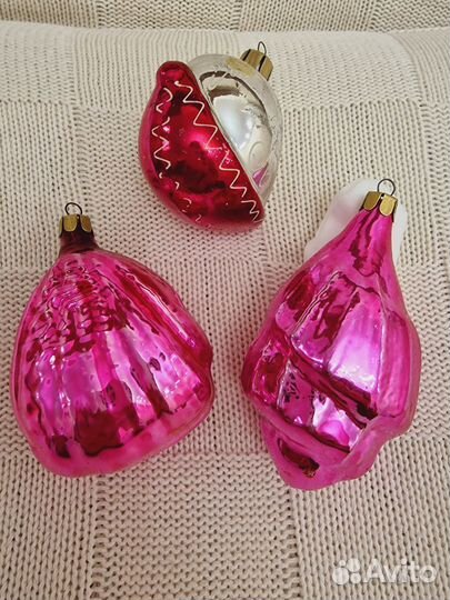 Елочные игрушки ссср.Ракушки