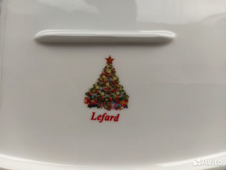 Блюдо новое сервировочное фарфоровое Lefard