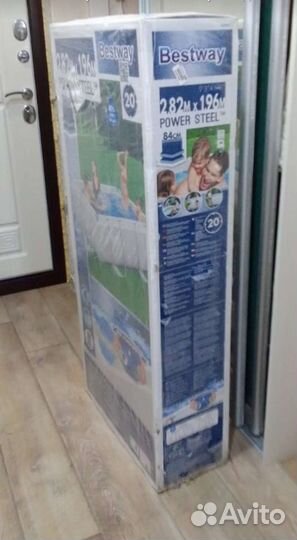 Бассейн Bestway Power Steel 282х84 + тент, насос