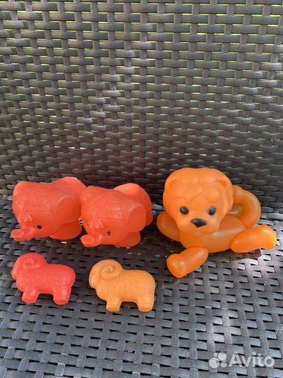 Игрушки дутыши, пластмасса СССР