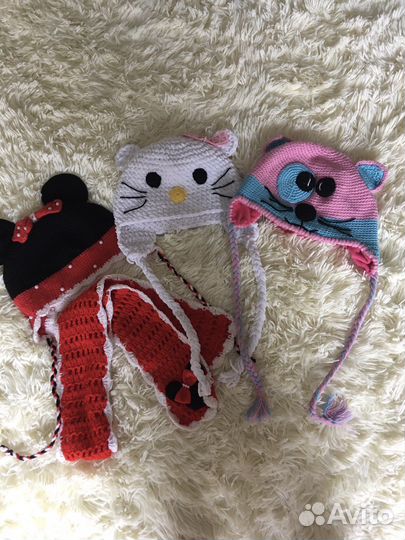 Шапки для девочек 2-3 года