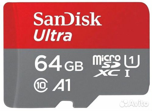 Карта MicroSD SanDisk Ultra на 64GB