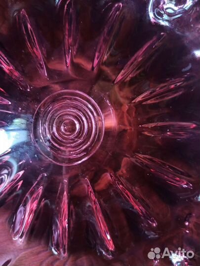 Ваза Богемия конфетница Чешское стекло СССР