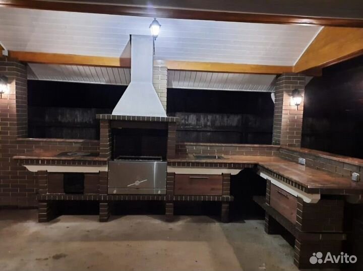 Мангальный комплекс из кирпича Барбекю