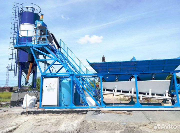 Бетонный завод Комета в зимнем варианте