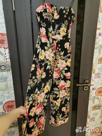 Комбинезон в цветочный принт