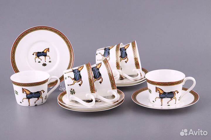 Чайный набор на 6 персон 12 пр. новый