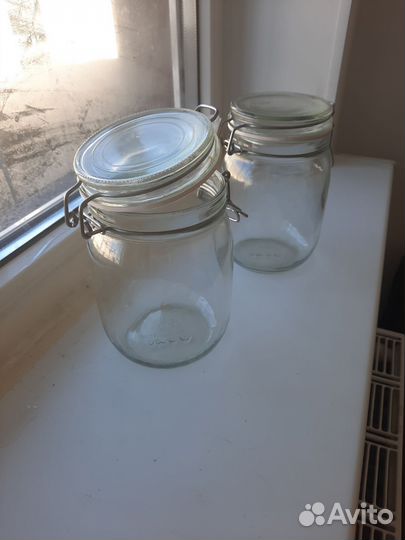 Банка для сыпучих IKEA стекло