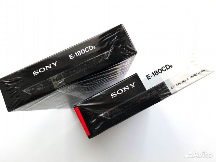 Видеокассета VHS Sony E-180 CD в упаковке, новая
