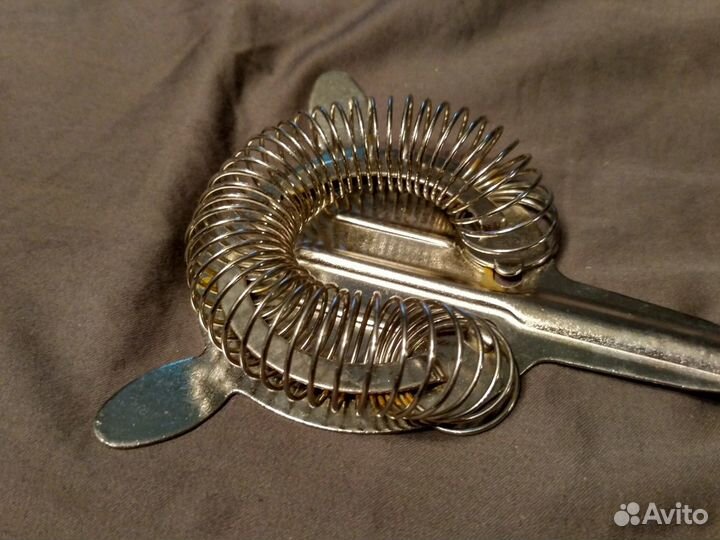 Винтажный барный стрейнер для коктейлей СССР