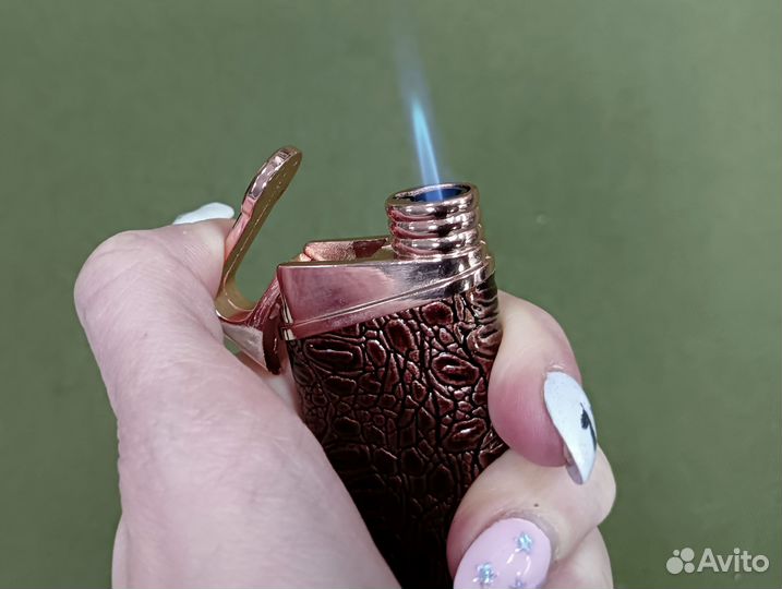 Турбо зажигалка Коричневая Рептилия