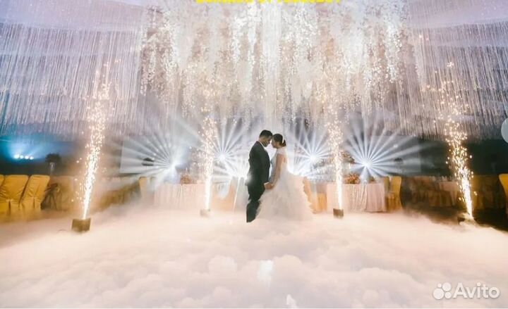 Холодные фонтаны, вертушки на свадьбу