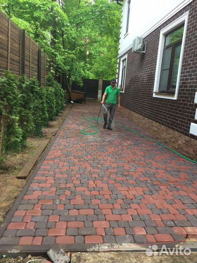 Укладка тротуарной плитки под ключ