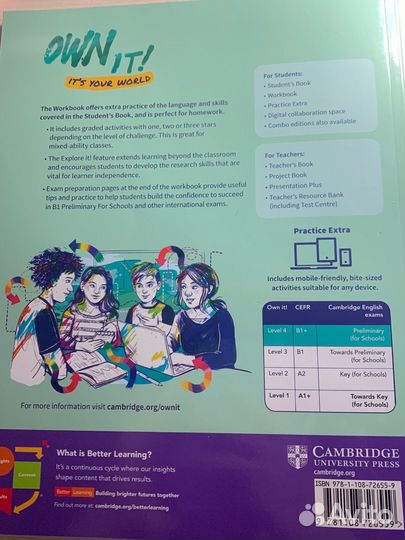 Workbook и Student's book OWN IT 4