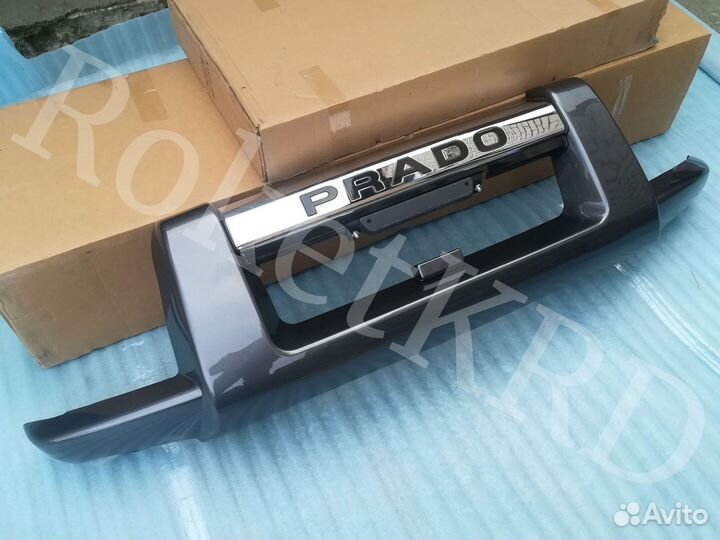 Кенгурятник Тойота Ленд Крузер Прадо 120 Серый