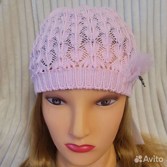 Шапка для девочки новая весна 52-54