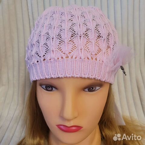 Шапка для девочки новая весна 52-54