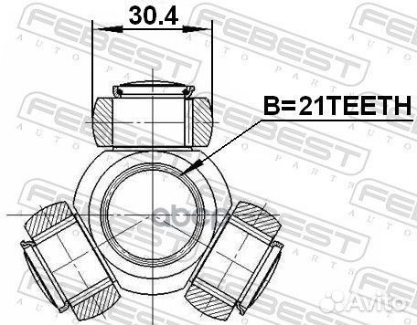 Трипоид ford/nissan 21X30.4 2116-FOC16 Febest