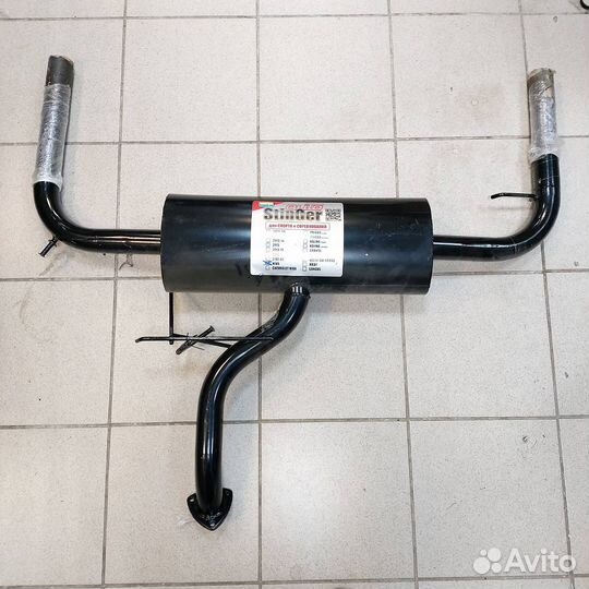 Глушитель Нива 21214 Стингер двойной без насадок