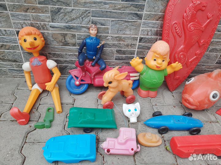 Детские игрушки дутые пластмассовые времён СССР