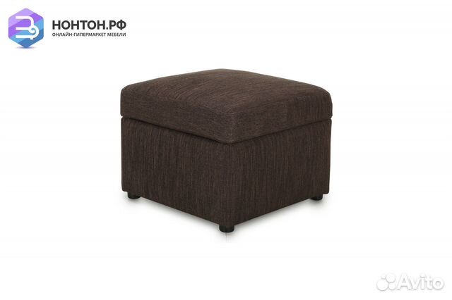 Пуф Квин рогожка коричневая