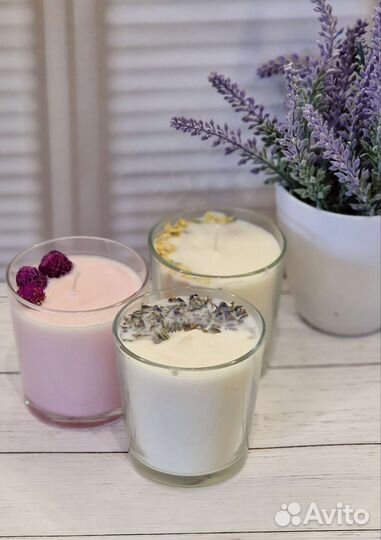 Ароматические свечи ручной работы 100 натуральные