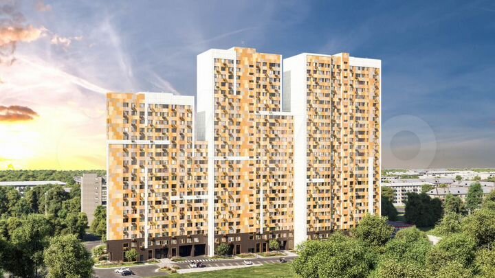 3-к. квартира, 65,3 м², 15/25 эт.