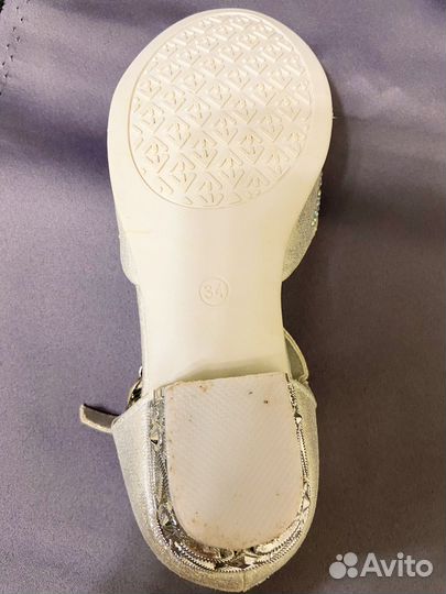 Белые туфли детские 34