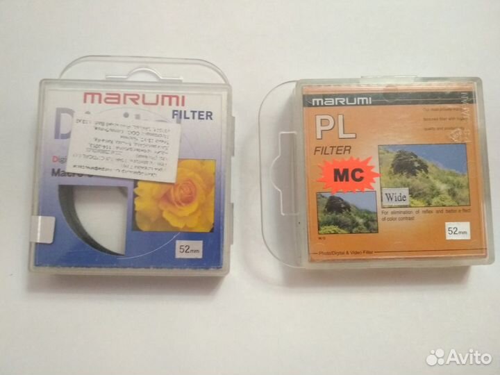 Макрокольцо Marumi и поляризационный фильтр 52 мм