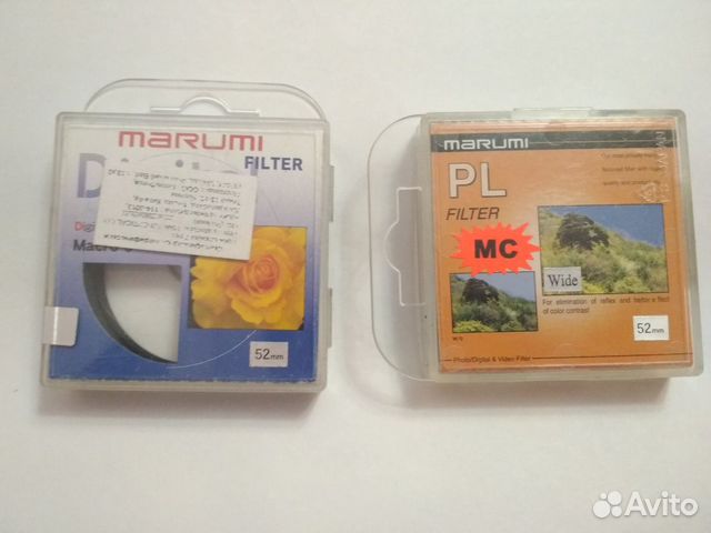 Макрокольцо Marumi и поляризационный фильтр 52 мм