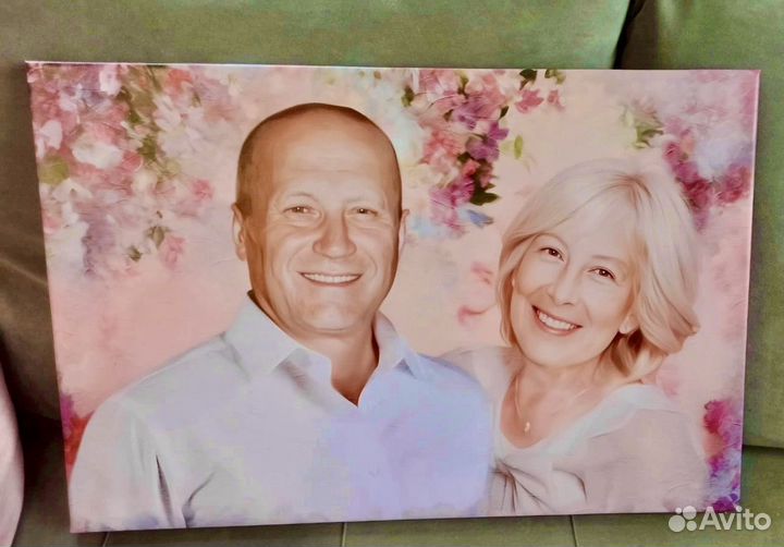 Портрет по фото / Картина на холсте