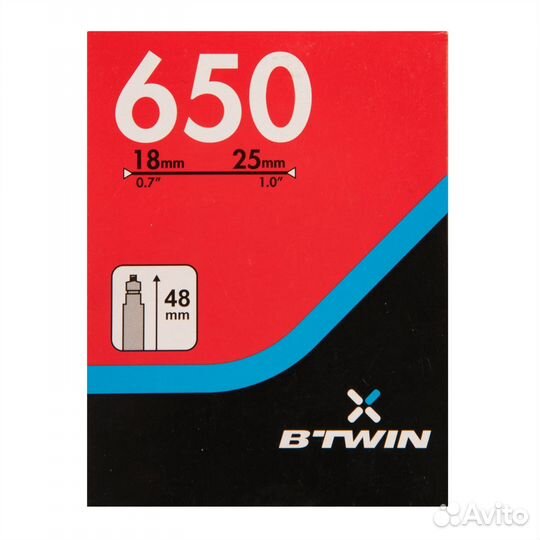 Камера велосипедная 650*18/25, presta 48мм