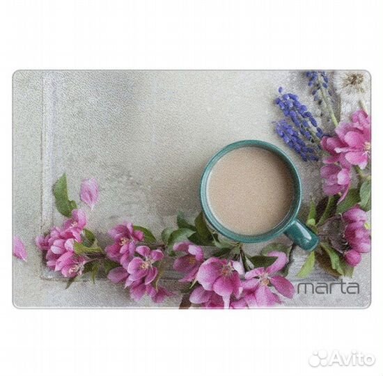 Сервировочная доска стеклянная 30 см