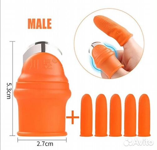 Садовый нож для кухни напальчник силиконовый с защ