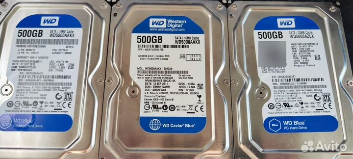 Жёсткие диски SATA hdd 3.5 500gb и 1тб