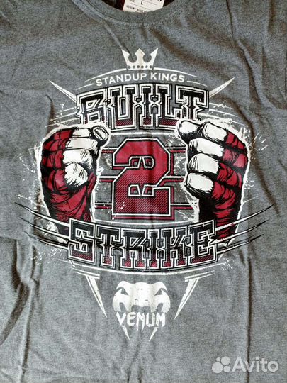 Футболка venum серая, новая, размер 50