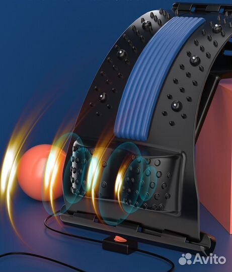 Тренажер для спины шеи поясницы Мостик эл массажем