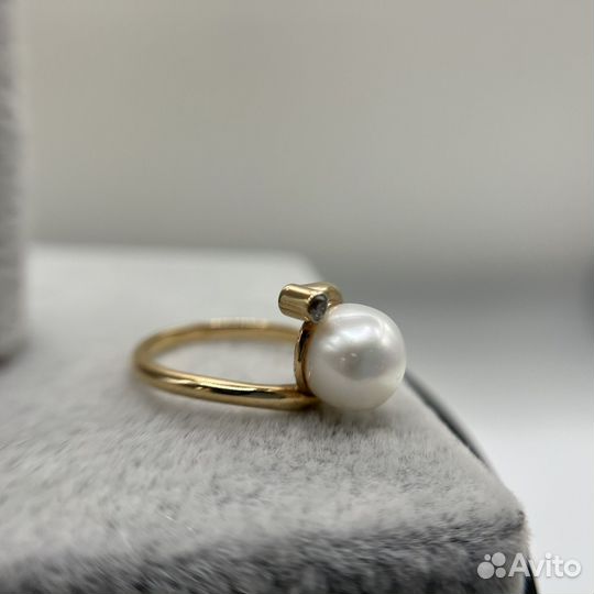 Золотое кольцо 585 с жемчугом