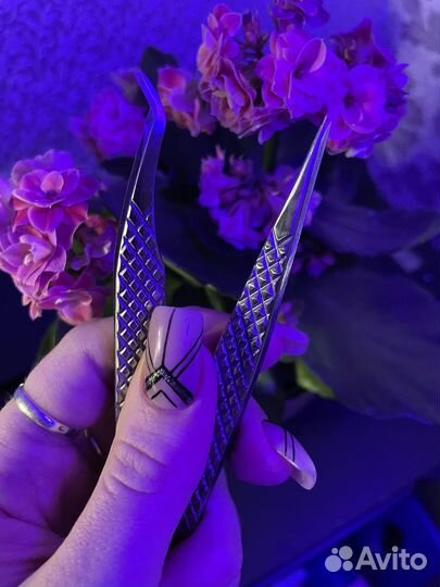 Пинцеты для наращивания ресничек