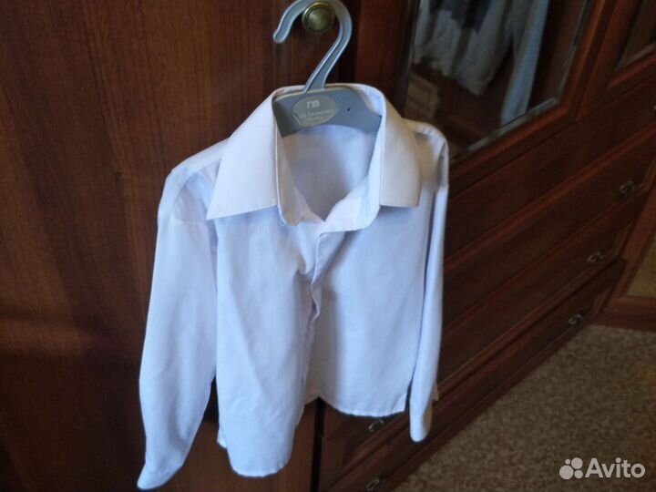 Рубашка белая детская размер 29 (116) для школы