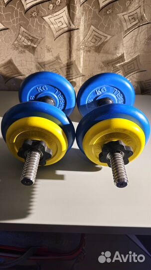 Гантель разборная MB Barbell цветная 9 кг