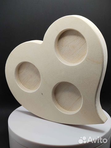 Заготовка для декорирования Сердце тройное